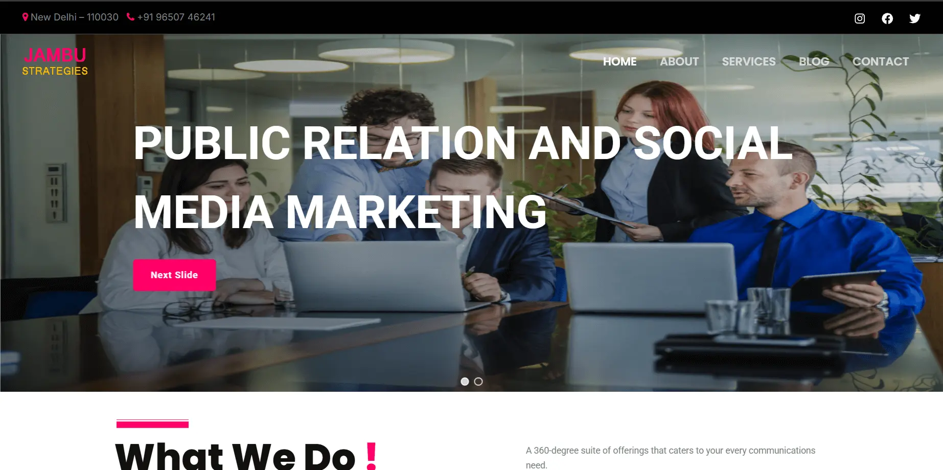  Jambu Strategis website development project screenshot